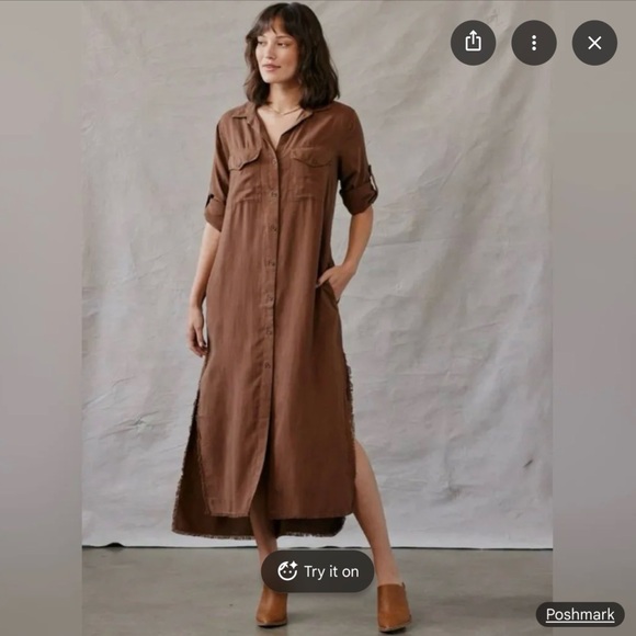 Bella Dahl Dresses & Skirts - Brown Bella Dahl duster dress